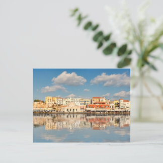 Cartão Postal Porto Veneziano em Creta, Grécia