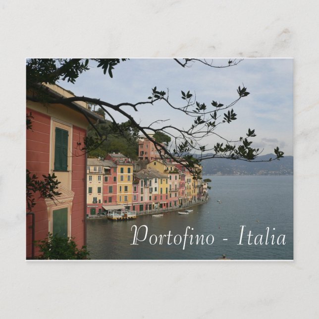 cartão postal - Portofino Italia (Frente)