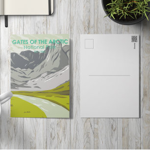 Cartão Postal Portos do Parque Nacional Ártico do Alasca Vintag