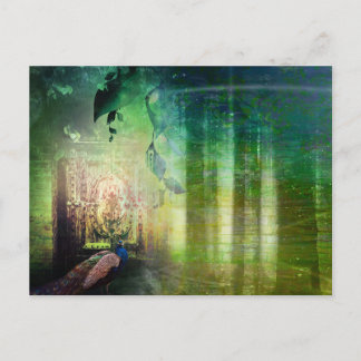 Cartão Postal Portos Verdes bonito da Floresta Pacífica do Paraí