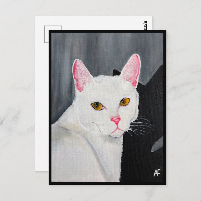 Cartão Postal Portrait of Blanca Painting by Alfred Fox (Frente/Verso)