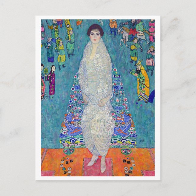 Cartão Postal Portrait of Elisabeth Lederer, Gustav Klimt (Frente)