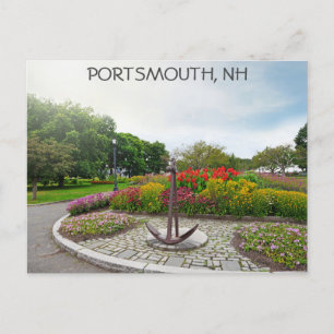 Cartão Postal Portsmouth New Hampshire Trial Gardens Viagem
