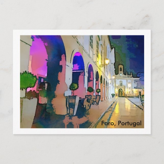 Cartão Postal Portugal-Arco da Vila, Faro (Frente)