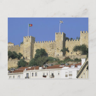 Cartão Postal Portugal, Lisbon. Castle of Sao Jorge.