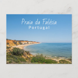 Cartão Postal Portugal Praia da Falésia na Viagem do Algarve