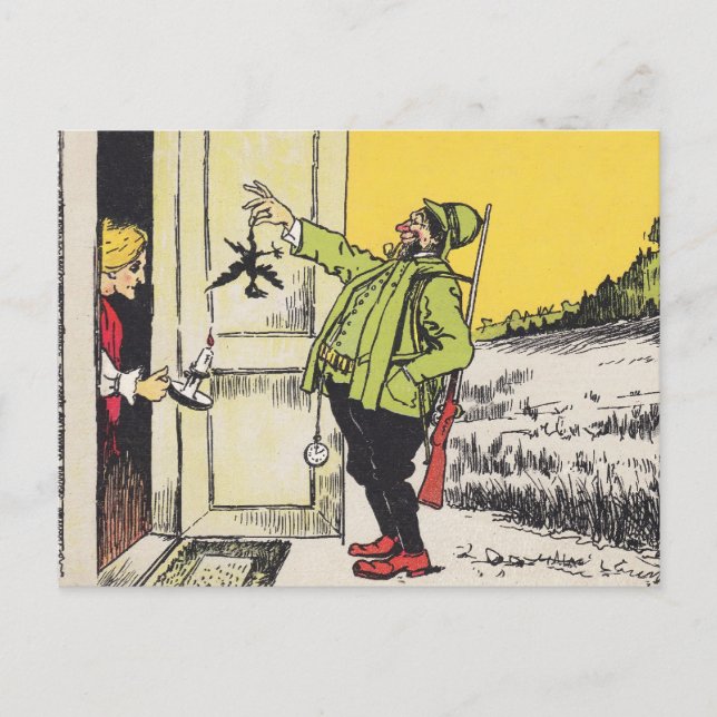 CARTÃO POSTAL PÓS-CARTÃO ANTIGO REINTRODUÇÃO DA ESPOSA DO CAÇADO (Frente)