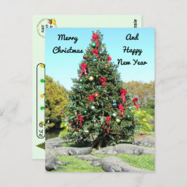 Cartão Postal Pós-cruzamento - Árvore de Natal do Gator da Flóri
