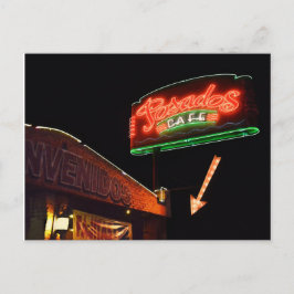 Cartão Postal Posados Cafe Neon Sinal