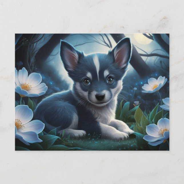 Cartão Postal Poscards Chat Bleu 03 (Frente)