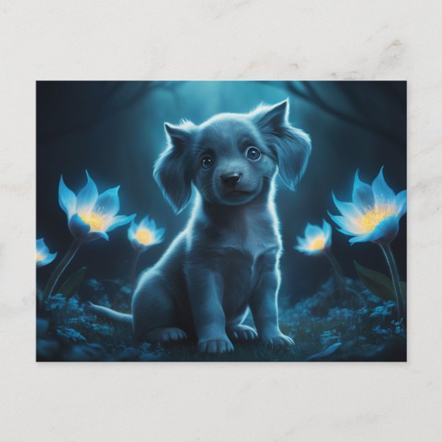 Cartão Postal Poscards Chat Bleu 06 (Frente)