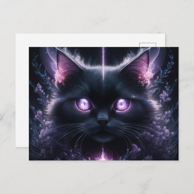 Cartão Postal Poscards Chat Mauve 03 (Frente/Verso)