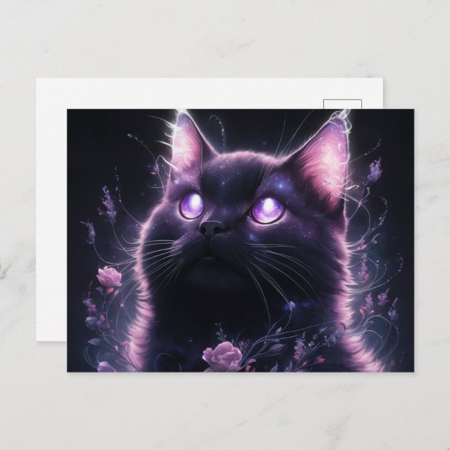 Cartão Postal Poscards Chat Mauve 05 (Frente/Verso)