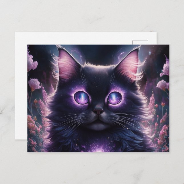 Cartão Postal Poscards Chat Mauve 06 (Frente/Verso)