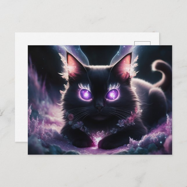 Cartão Postal Poscards Chat Mauve 07 (Frente/Verso)