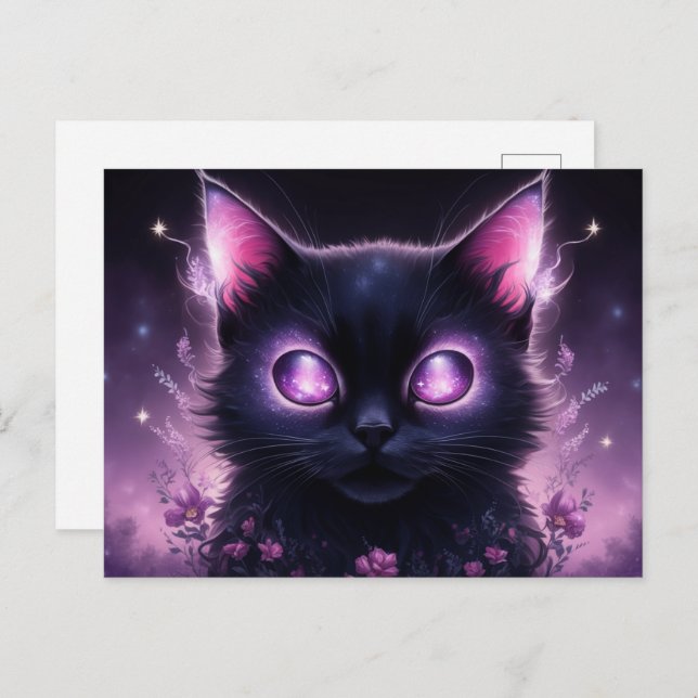 Cartão Postal Poscards Chat Mauve 09 (Frente/Verso)