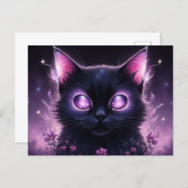 Cartão Postal Poscards Chat Mauve 09