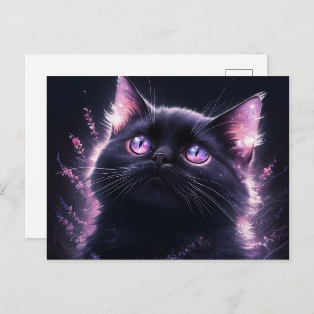 Cartão Postal Poscards Chat Mauve 12 (Frente/Verso)