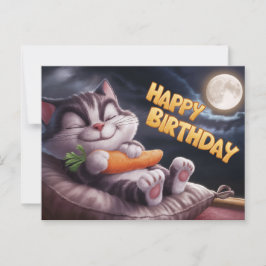 Cartão Postal Poscards Happy Birthday Petit Chat