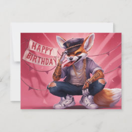 Cartão Postal Poscards Happy Birthday Renard 02