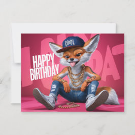 Cartão Postal Poscards Happy Birthday Renard 07