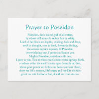 Cartão postal Poseidon