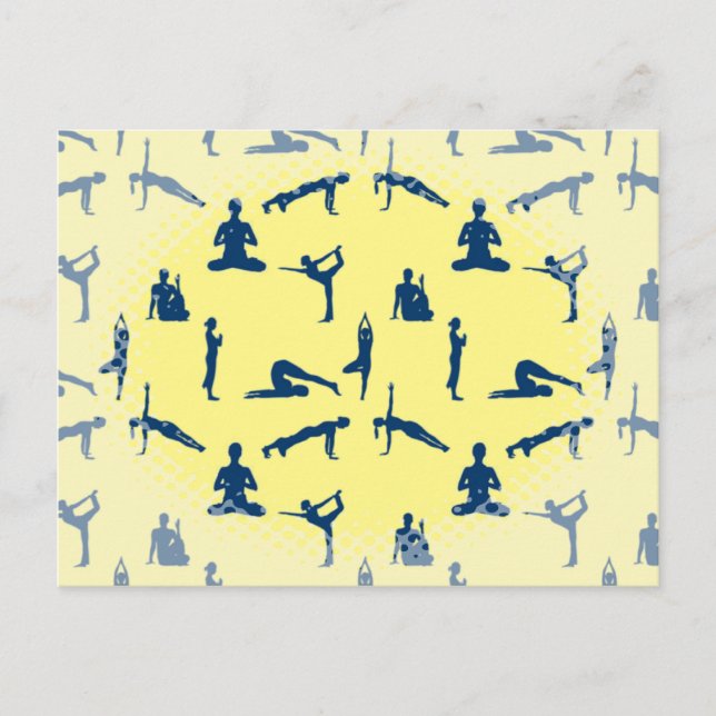 Cartão Postal Poses de Yoga (Frente)