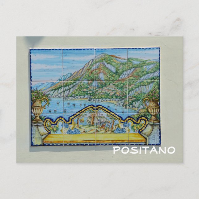 Cartão Postal Positano, Itália (Frente)