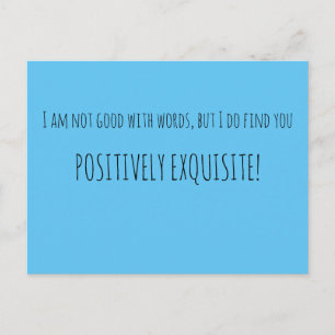 Cartão Postal Positivamente refinado