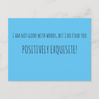 Cartão Postal Positivamente refinado