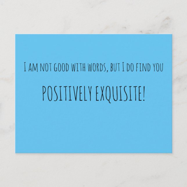 Cartão Postal Positivamente refinado (Frente)