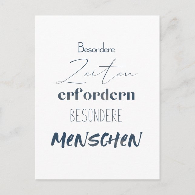 Cartão Postal Positiver Spruch Zitat auf einer Postkarte (Frente)