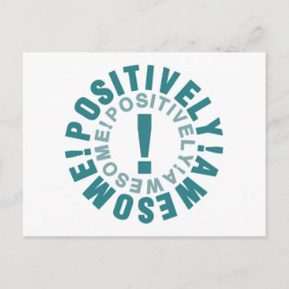 Cartão Postal Positivo e Incrível