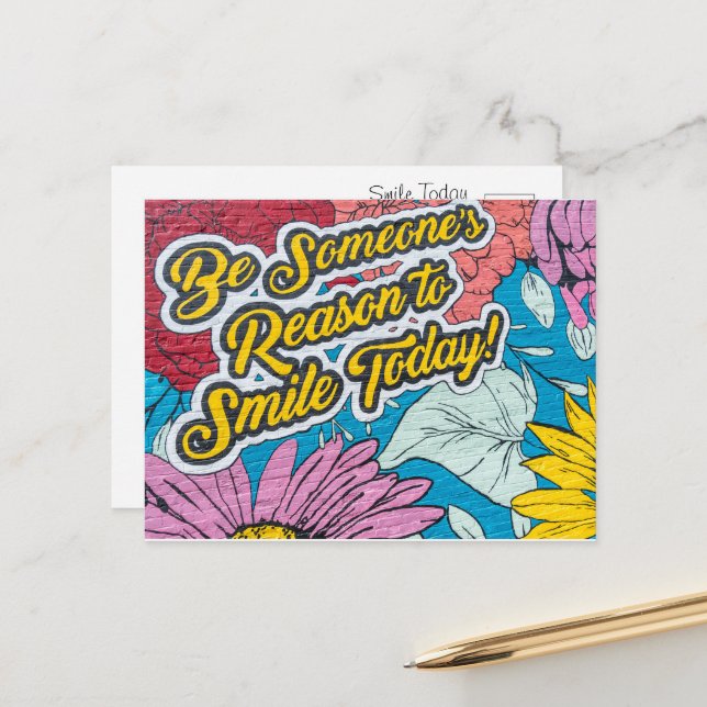 Cartão Postal Positivo Inspiracional (Frente/Verso In Situ)