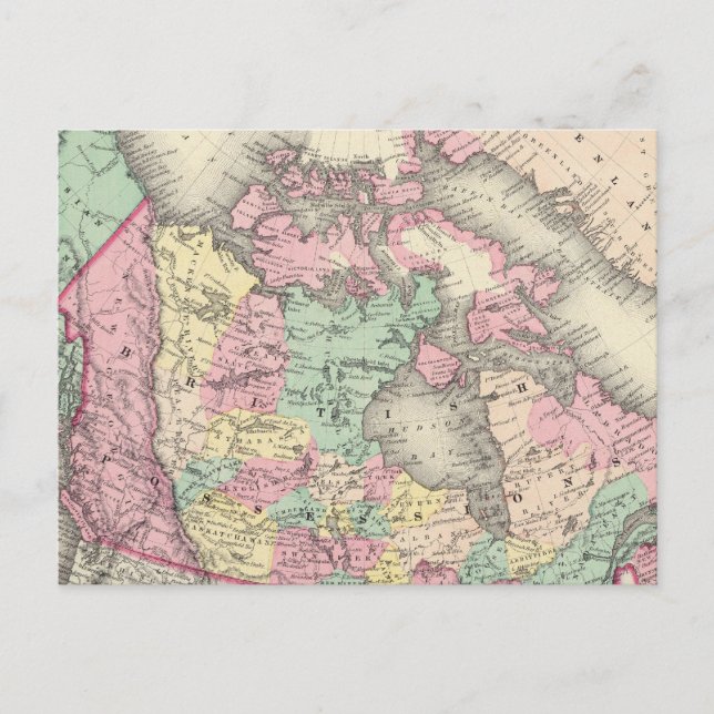 Cartão Postal Posse britânica, russa e dinamarquesa (Frente)