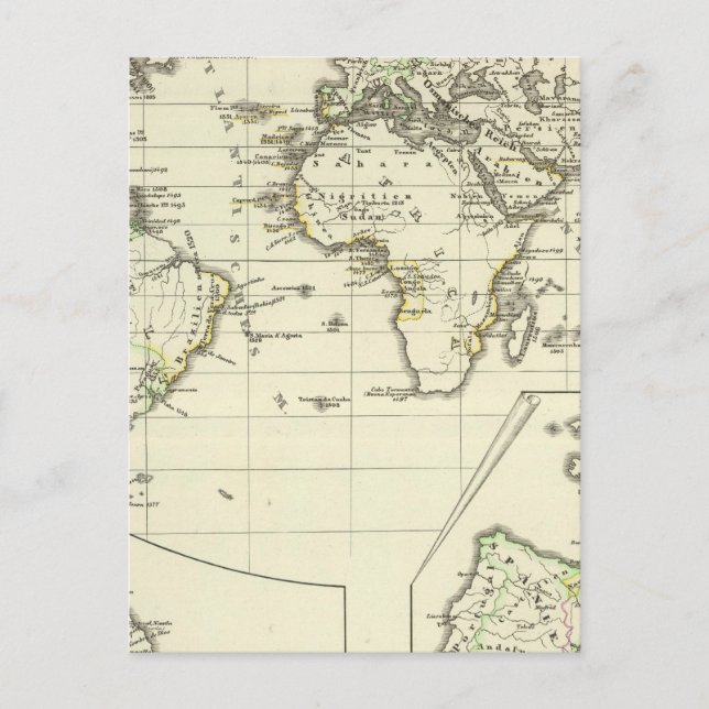 Cartão Postal Posse dos espanhóis (Frente)