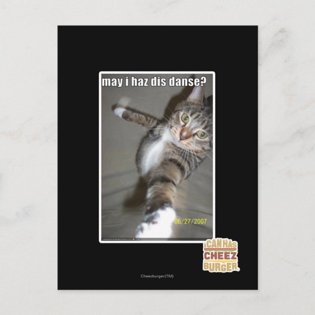 Cartão Postal posso dançar? (Frente)