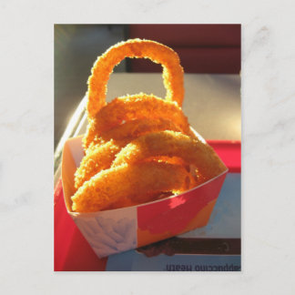 Cartão Postal Posso Ter Anéis De Cebola Com Isso?