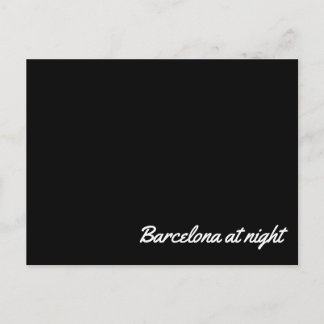 Cartão Postal Post card Barcelona at night