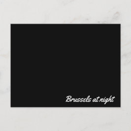 Cartão Postal Post card Brussels at night