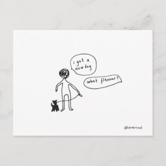 Cartão Postal postacard de cão novo