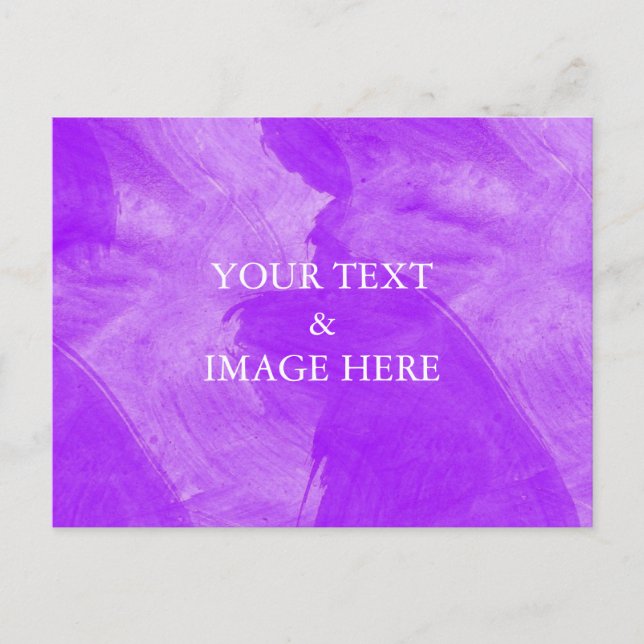 Cartão Postal Postais Personalizados com sua Própria Foto e Text (Frente)