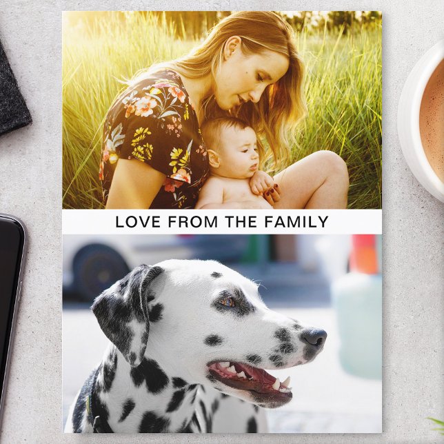 Cartão Postal Postaje suas 2 fotos e mensagem (Criador carregado)