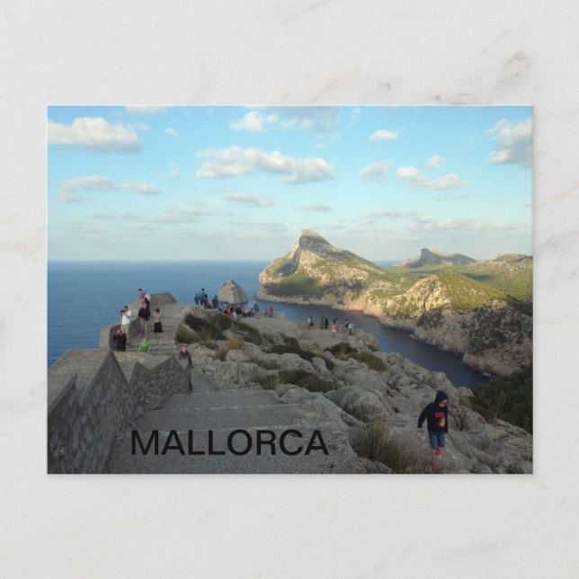 Cartão Postal postal Cabo de Formentor, em Mallorca (Frente)