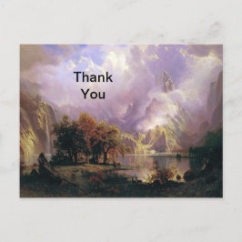 Cartão Postal Postal de agradecimento da paisagem da Montanha Ro