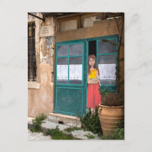 Cartão Postal Postal de Arte de Rua de Aldeia Grega