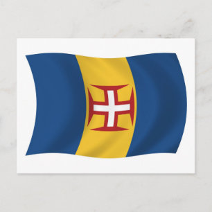 Cartão Postal Postal de Bandeira da Madeira