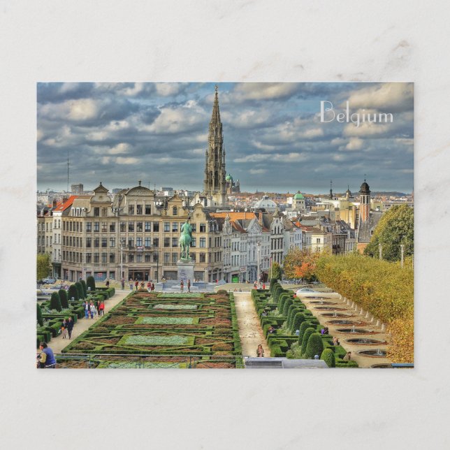 Cartão Postal postal de Bruselas en Bélgica (Frente)