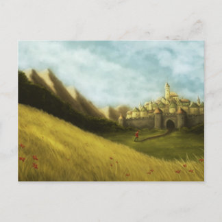 Cartão Postal postal de contos de fadas do flautista de hamelin