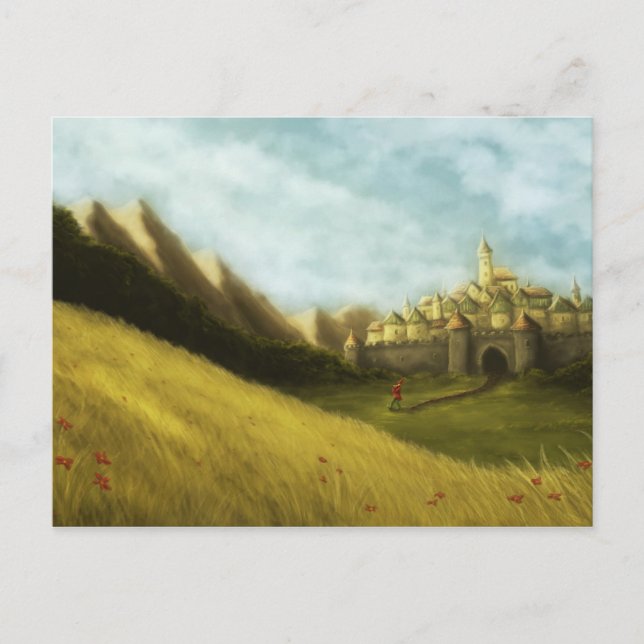 Cartão Postal postal de contos de fadas do flautista de hamelin (Frente)